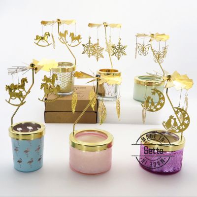 Rotary Metal Candle Holder,Spinning Tealight