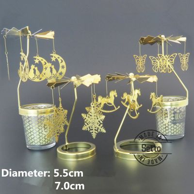 Rotary Metal Candle Holder,Spinning Tealight