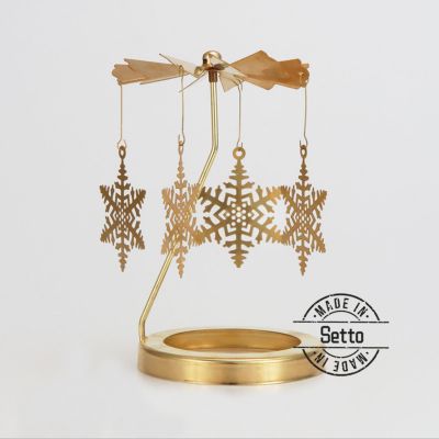 Rotary Metal Candle Holder,Spinning Tealight